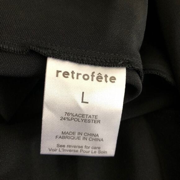 Retrofete Sab Dress Halter Maxi Black NWT L - Picture 12 of 14